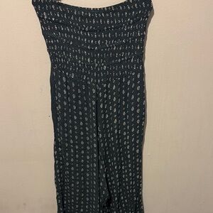 O'Neill blueish-green and White Patterned Jumpsuit